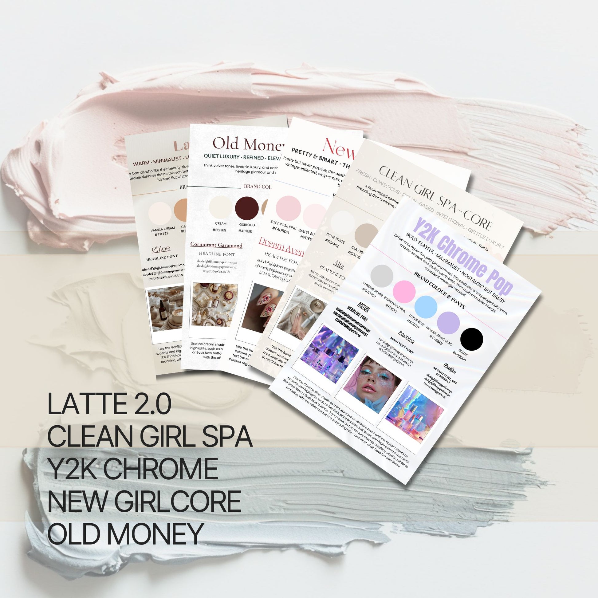 The 'It-Girl' 5 Aesthetic Brand Kit Set
